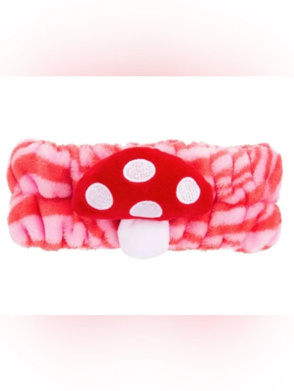 🍄 Plush Red Mushroom Spa Headband - The Creme Shop - 🆕